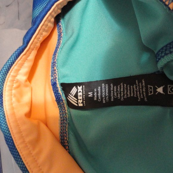 RBX Funky Colors Yoga work out pants~Med~one small pocket~Cute~Work out … - Picture 4 of 7